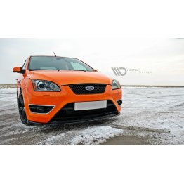 Накладка сплиттер на передний бампер вариант 2 на Ford Focus II ST